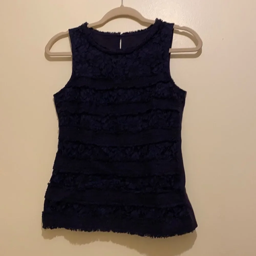 J. Crew Navy Blouse.